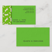 Doggy-Botten Visitekaartje (Voorkant / Achterkant)