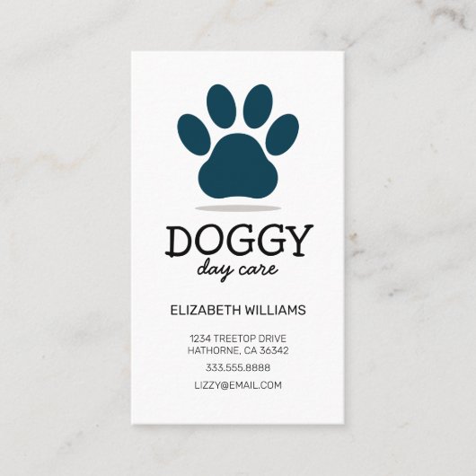 Doggy Day Care | Dog Walker | Pet Sitter Visitekaartje (Voorkant)