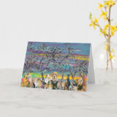 Doggy Days-Wenskaart Kaart (Gele Bloem)