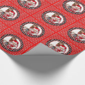 Doggy Dog Gift Wrapping Paper Voeg uw eigen foto t Cadeaupapier (Hoek)