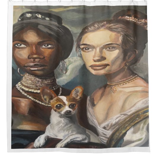 Doggy en de dames douchegordijn (Voorkant)