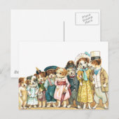 Doggy Family Briefkaart (Voorkant / Achterkant)