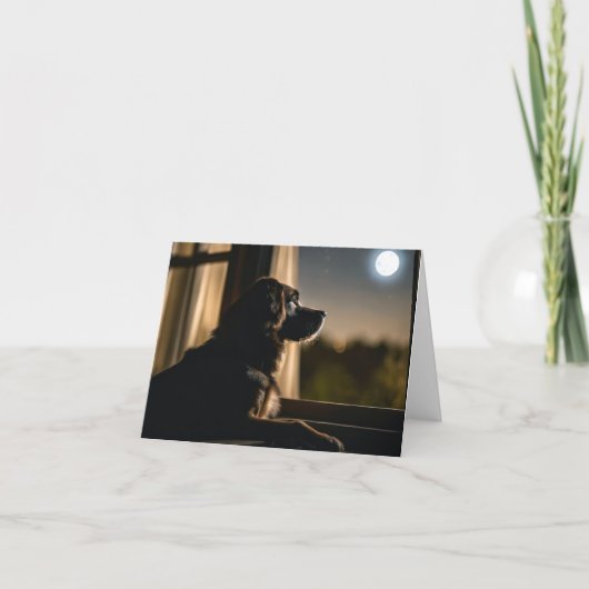 Doggy in het raam notitiekaartje (Voorkant)