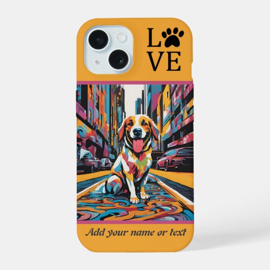 Doggy iPhone / iPad hoesje 15 Case (Achterkant)
