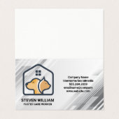 Doggy Kat House Logo | Services voor dierenwinkels Visitekaartje (Buitenkant ongevouwen)