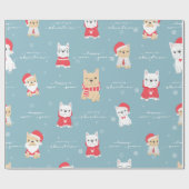 Doggy - kerstcadeautje cadeaupapier (Vlak)