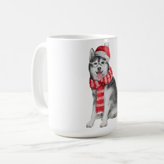 Doggy Kerstmis Koffiemok (Voorkant links)