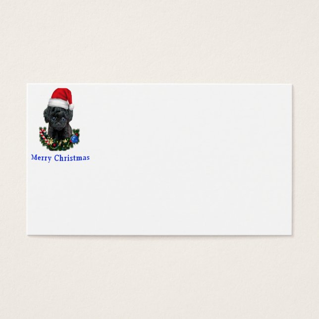 Doggy kerstmis visitekaartjes (Voorkant)