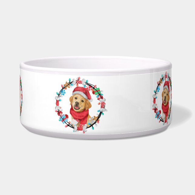 Doggy Kerstmis Voerbakje (Voorkant)