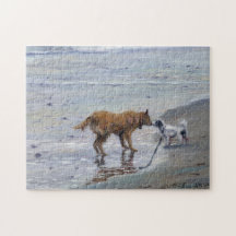 "Doggy Kisses" Jigzaag Puzzle