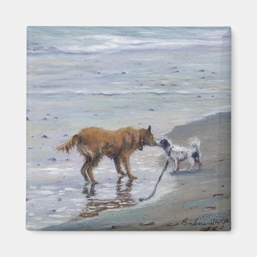 "Doggy Kisses" Magnet (Voorkant)