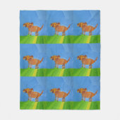 Doggy: "Kunst van kinderen" Fleece Deken (Voorkant)