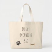 Doggy Overnight Jumbo Bag Grote Tote Bag (Voorkant)