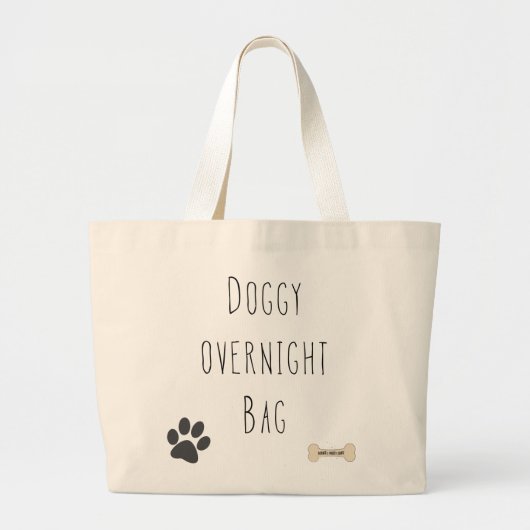 Doggy Overnight Jumbo Bag Grote Tote Bag (Voorkant)