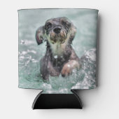 Doggy Paddle Cute Dog Swimming Blikjeskoeler (Voorkant)