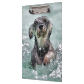 Doggy Paddle Cute Dog Swimming Klembord (Links)