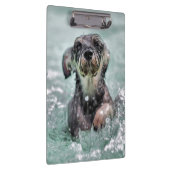 Doggy Paddle Cute Dog Swimming Klembord (Rechts)