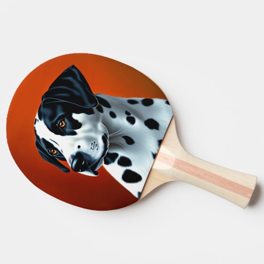 Doggy Paddle Dalmatian Tafeltennisbatje (Zijkant)