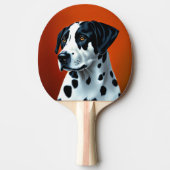 Doggy Paddle Dalmatian Tafeltennisbatje (Voorkant)