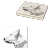Doggy Painting Rubberstempel (Gestempeld)