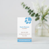 Doggy Paw voor Dog Walker Visitekaartje (Staand voorkant)