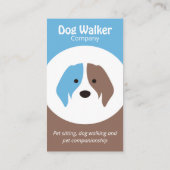Doggy Paw voor Dog Walker Visitekaartje (Achterkant)