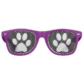 Doggy Paws Prints Retro Zonnebril (Voorkant)
