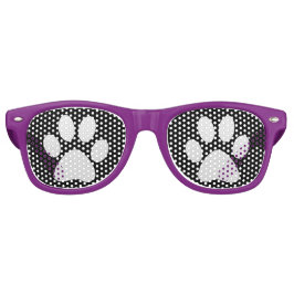 Doggy Paws Prints Retro Zonnebril