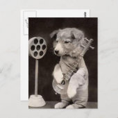 Doggy Radio Star Briefkaart (Voorkant / Achterkant)