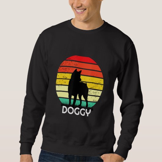 Doggy Retro Sunset Trui (Voorkant)