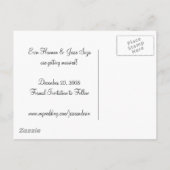 Doggy Save the Date Aankondigingskaart (Achterkant)