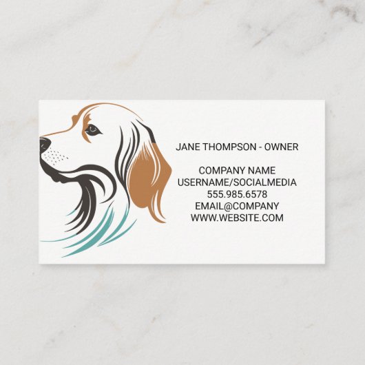 Doggy Sitter | Dierenbescherming | K9 Visitekaartje (Achterkant)