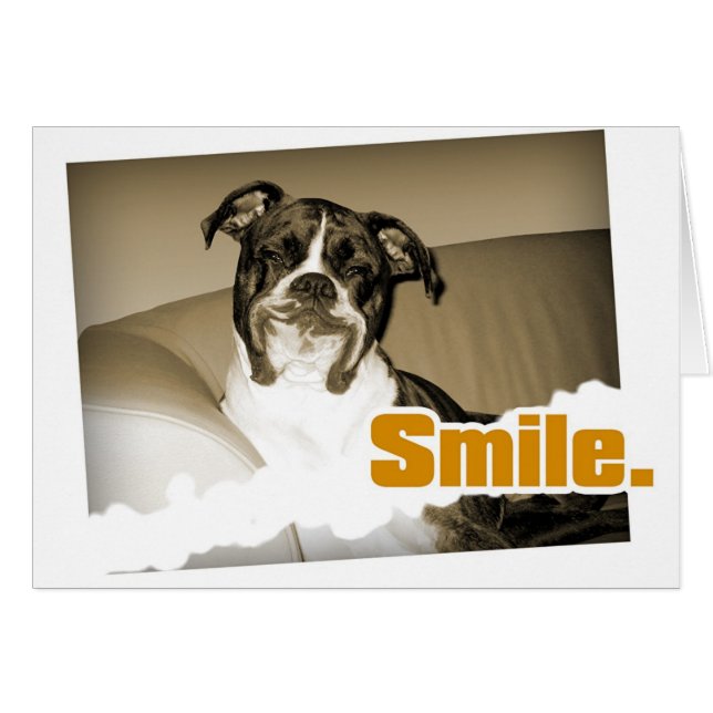 Doggy Smile Card (Voorkant Horizontaal)