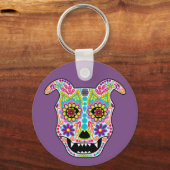 Doggy Sugar Skull sleutelhanger (Voorkant)