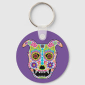 Doggy Sugar Skull sleutelhanger (Achterkant)
