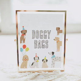Doggy Tassen Puppy Party Verjaardag Favorieten Tek Poster