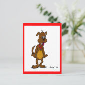 Doggy Toon Briefkaart (Staand voorkant)