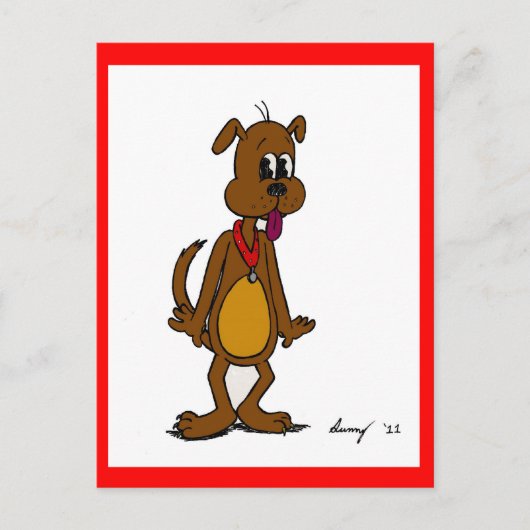 Doggy Toon Briefkaart (Voorkant)