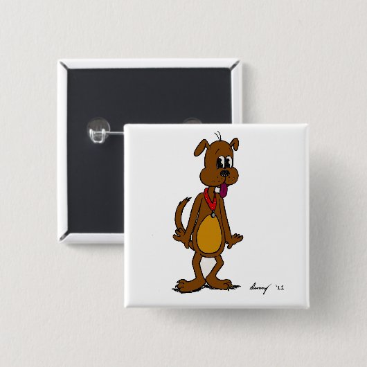 Doggy Toon Button (Voorkant /achterkant)