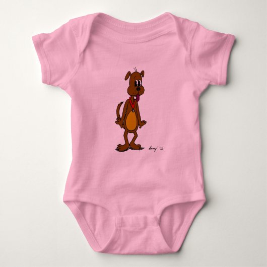 Doggy Toon-Shirten Romper (Voorkant)