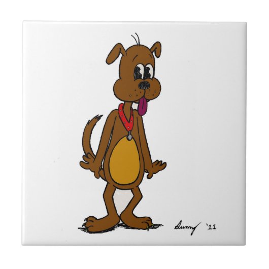 Doggy Toon Tegel Tegeltje (Voorkant)
