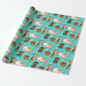 Doggy Vacation Cadeaupapier (Uitgerold)