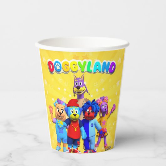 Doggyland papieren bekers (Voorkant)
