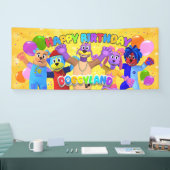Doggyland Verjaardagsbanner (groot) Spandoek (Beurs)