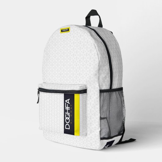 DOGHFA BEDRUKTE RUGZAK (Achterkant Hoek Rechts)