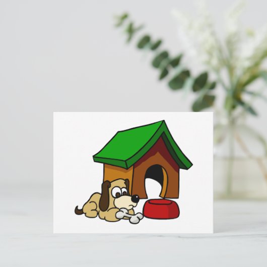 Doghouse Scene Briefkaart (Staand voorkant)