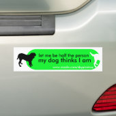 Dogisme's 'Oreders Prayer' Green Bumpersticker (Op auto)