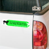 Dogisme's 'Oreders Prayer' Green Bumpersticker (Op Truck)