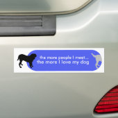 Dogisme's "True Love" Blue Bumpersticker (Op auto)