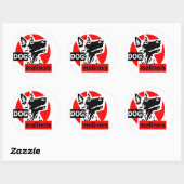 dogma rouge ronde sticker (Vel)